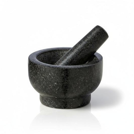 Lagostina Natural Granite Hand Mortar And Pestle, Manual Grinder, Perfect Crushing Herbs, Spices, 1.3 Cup Capacity, Durable And Easy To Clean, Gray, L413.4106.02 - Available at All In One Marketplace Canada