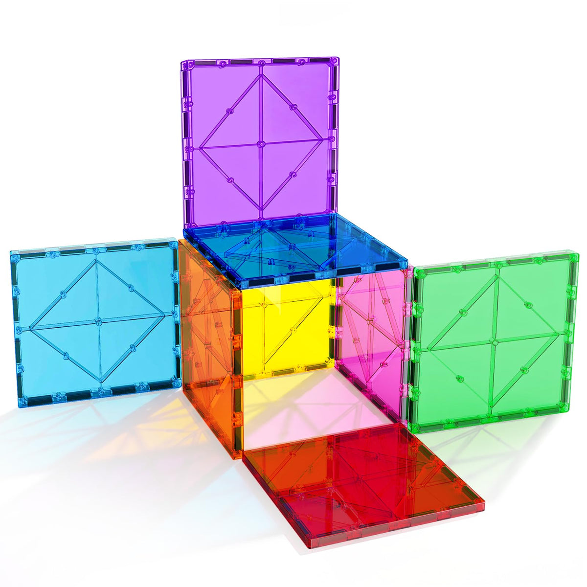 Qltytoy Large Magnetic Tiles Kids Toys, 8PCS Jumbo Magnetic Building Blocks 🍁 All In One Marketplace Canada