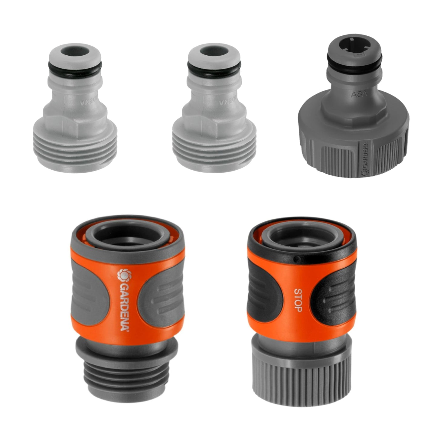 Gardena 942-BK 5-Piece Quick Connector Starter Set, for Any 5/8 Inch or 1/2 Inch Garden Hose, Sprinkler or Spray Nozzle, Made in Germany 🍁 All In One Marketplace Canada GARDENA