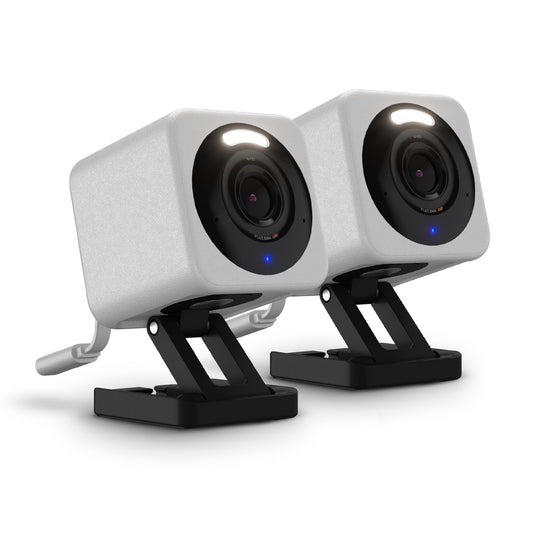 WYZE Cam v4 (dernier modèle), caméra de sécurité IA 2,5K, caméras intérieures/extérieures pour la sécurité domestique, vision nocturne couleur éclatante, aucun abonnement requis, aide d'experts gratuite, grise, paquet de 2 🍁 All In One Marketplace Canada