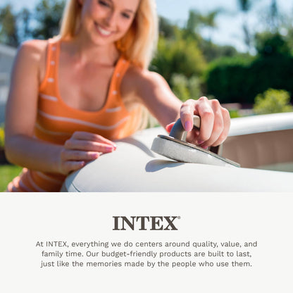 Intex PureSpa Hot Tub and Spa Maintenance Accessory Kit with Curved Brush, Mesh Net Skimmer, and Scrubber for Inflatable PureSpa Home Hot Tubs Intex