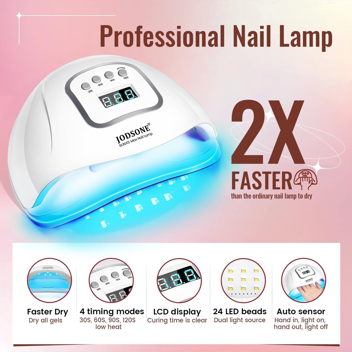 36 PCS Gel Nail Polish Kit with U V Light include 32 Colors Gel Polish Nail Soak Off Base No Wipe Top and Matte Top Coat Nail Polish Set Manicure Tools Lamp Gifts for Women - Available at All In One Marketplace Canada