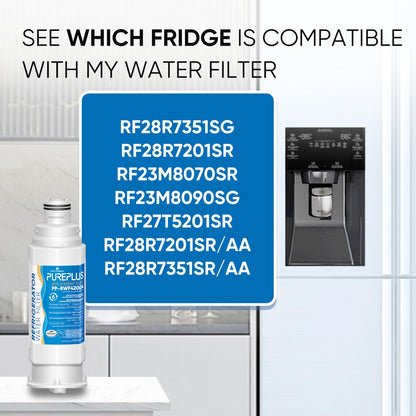 PUREPLUS DA97-17376B Water Filter Replacement for Samsung HAF-Qin, HAF-Qin/EXP, DA97-08006C, RF23M8070SG, RF23M8070SR, RF23M8090SG, RF23M8090SR, RF23M8570SR, RF23M8590SG Refrigerator, 3Pack - Available at All In One Marketplace Canada