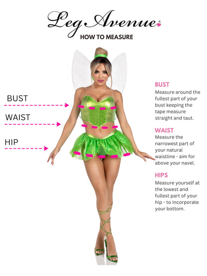 Déguisement d'Halloween pour femme Leg Avenue, vert, taille L