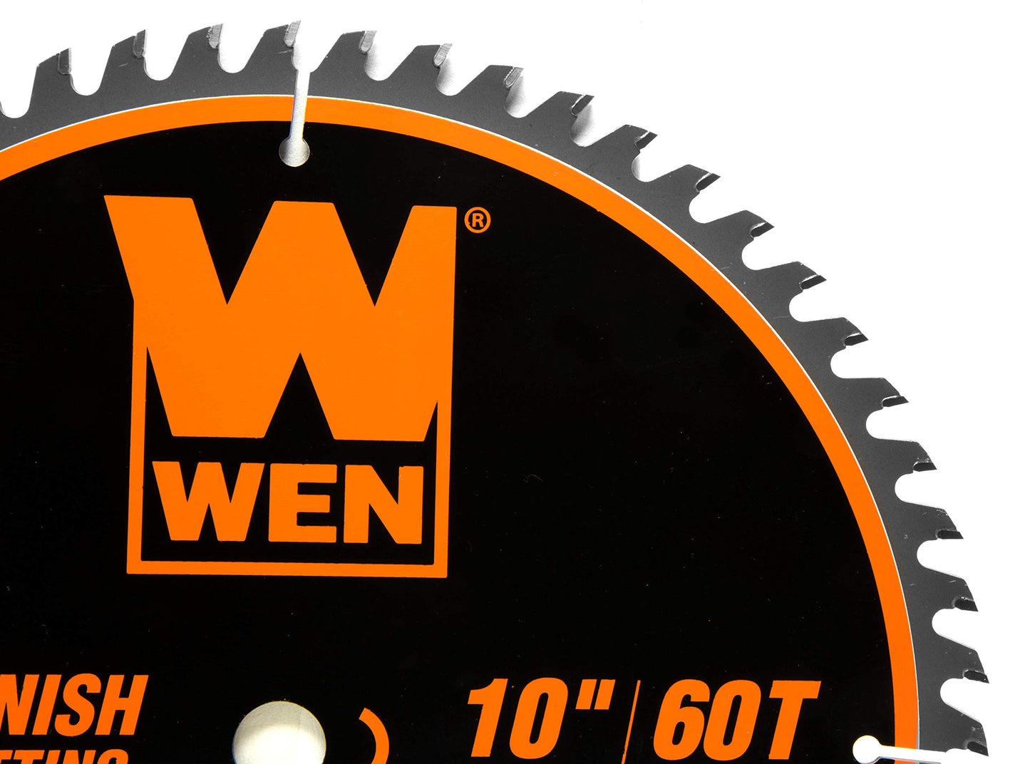 WEN BL1060 10-Inch 60-Tooth Fine-Finish Professional Woodworking Saw Blade for Miter Saws and Table Saws, Silver,Pack of one WEN