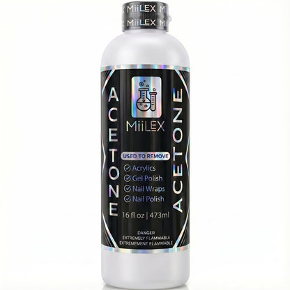 Acetone 16oz Made in Canada - Nail Polish Remover, Professional Strength Gel, Acrylic & Dip Remover – Fast Acting - Available at All In One Marketplace Canada