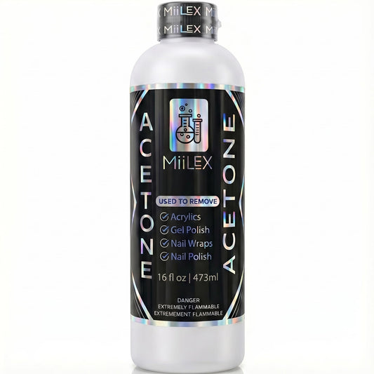 Acetone 16oz Made in Canada - Nail Polish Remover, Professional Strength Gel, Acrylic & Dip Remover – Fast Acting - Available at All In One Marketplace Canada