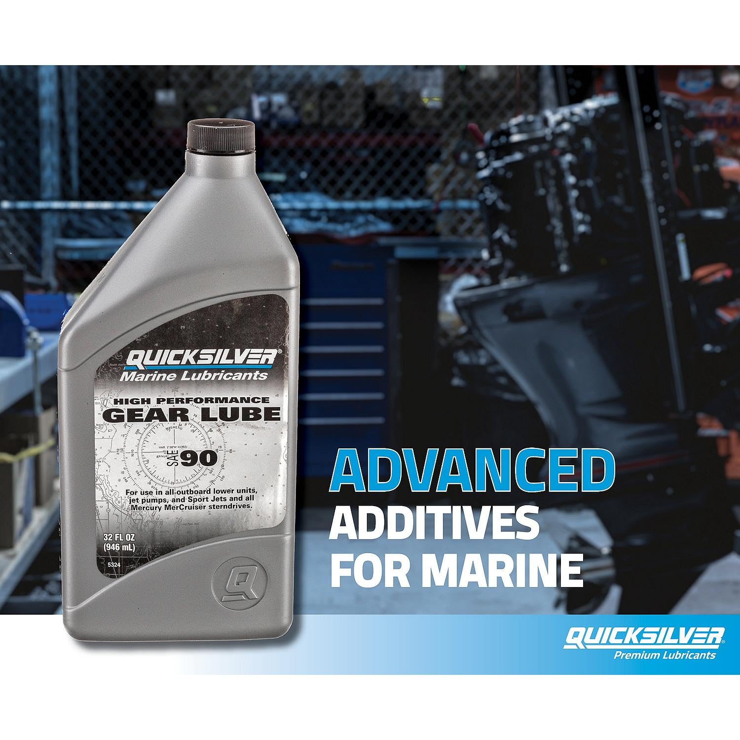 Quicksilver 92-858064Q01 High Performance Gear Lube Quicksilver