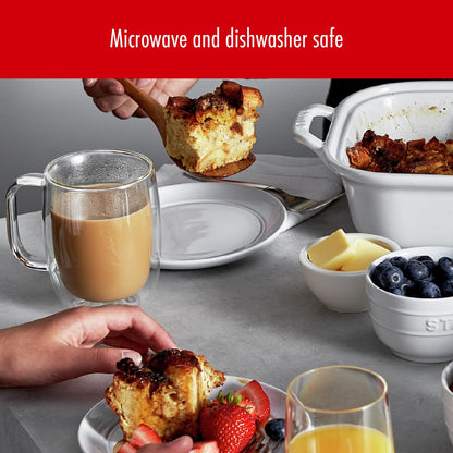ZWILLING Sorrento Plus 2 Piece Insulated Double-Wall Borosilicate Glass Coffee Mug - 355 ml - Available at All In One Marketplace Canada
