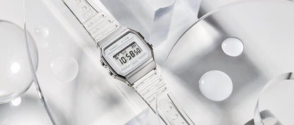 Casio Quartz Watch with Resin Strap, Clear, 20 (Model: F-91WS-7CF) Casio