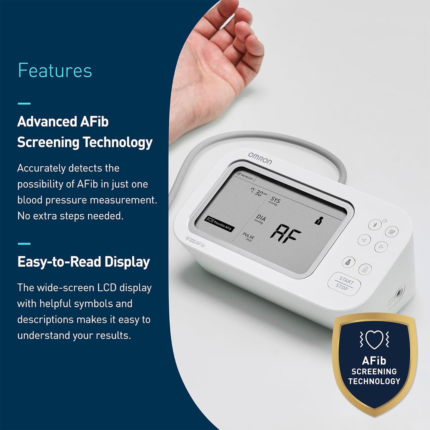 OMRON Gold Upper Arm Blood Pressure Monitor - Clinically Validated Blood Pressure Arm Cuff - Use OMRON Connect App for Unlimited Measurements 🍁 All In One Marketplace Canada Omron