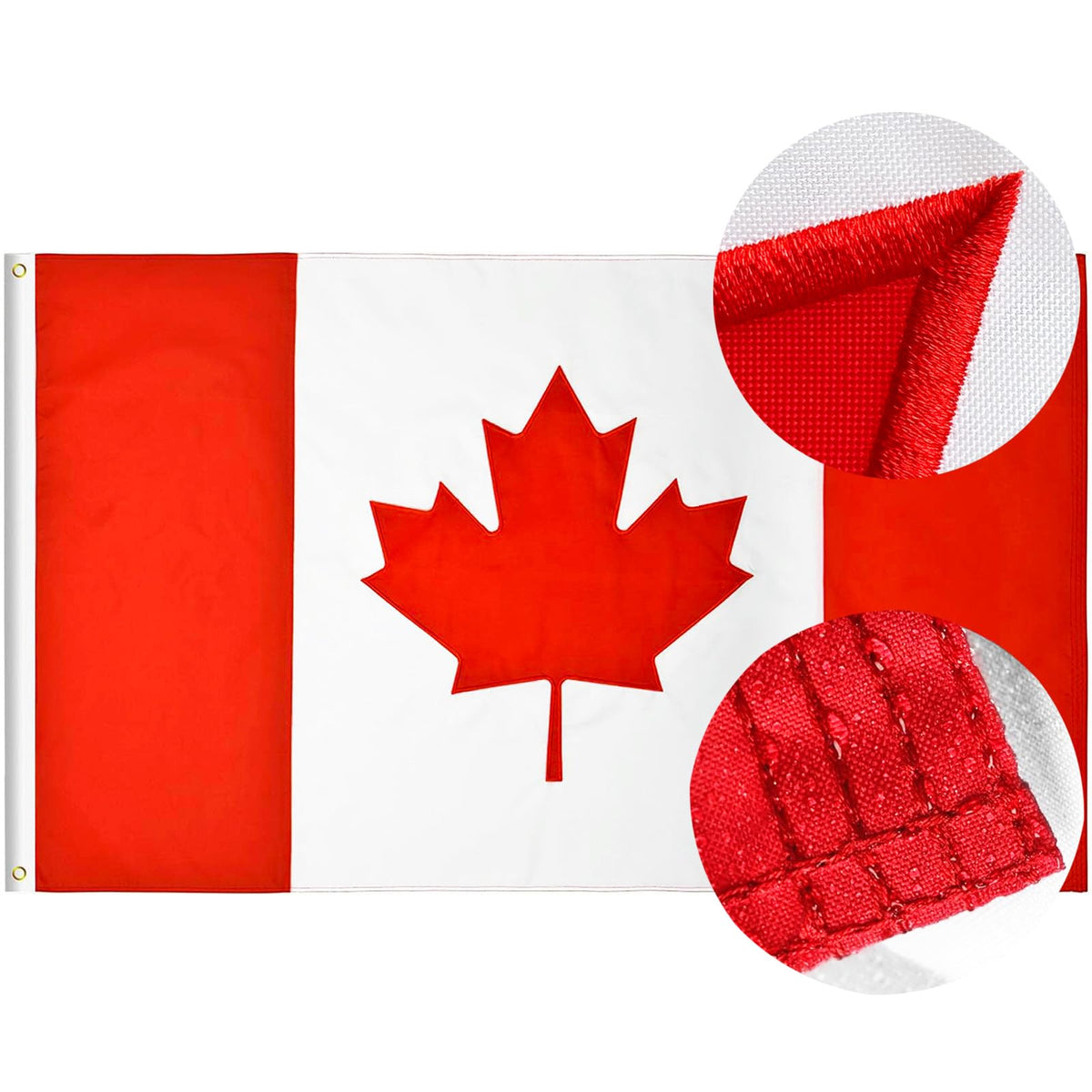 27x54 In Canada Flag 210D Nylon Heavy Duty Canadian Flags Outdoor Indoor 🍁 All In One Marketplace Canada