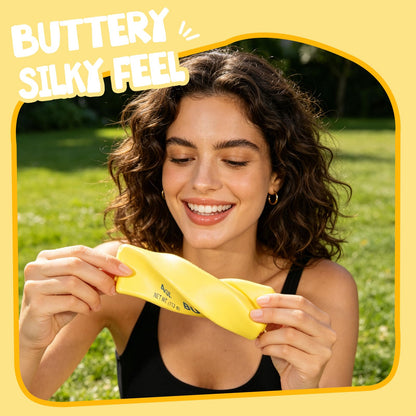 Butter Squishy, Soft Slow Rising Squeeze Butter Squishy, Realistic Texture Sensory Play Fidget Toy, Fun Desk Toy for Kids, Teens & Adults (Yellow, Small)
