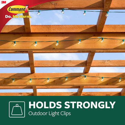 Command 17017CLRAWVPES Outdoor Light Clips, 32 Clips, 36 Strips Command