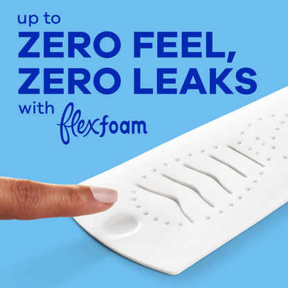 Always Infinity FlexFoam Pads for Women, Size 2, Heavy Pad with Wings, Unscented, 96 Count