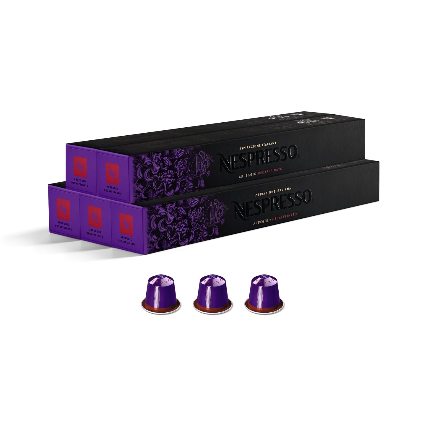Nespresso Original Arpeggio Decaffeinato Decaf, Intensity 9, 50 Pods