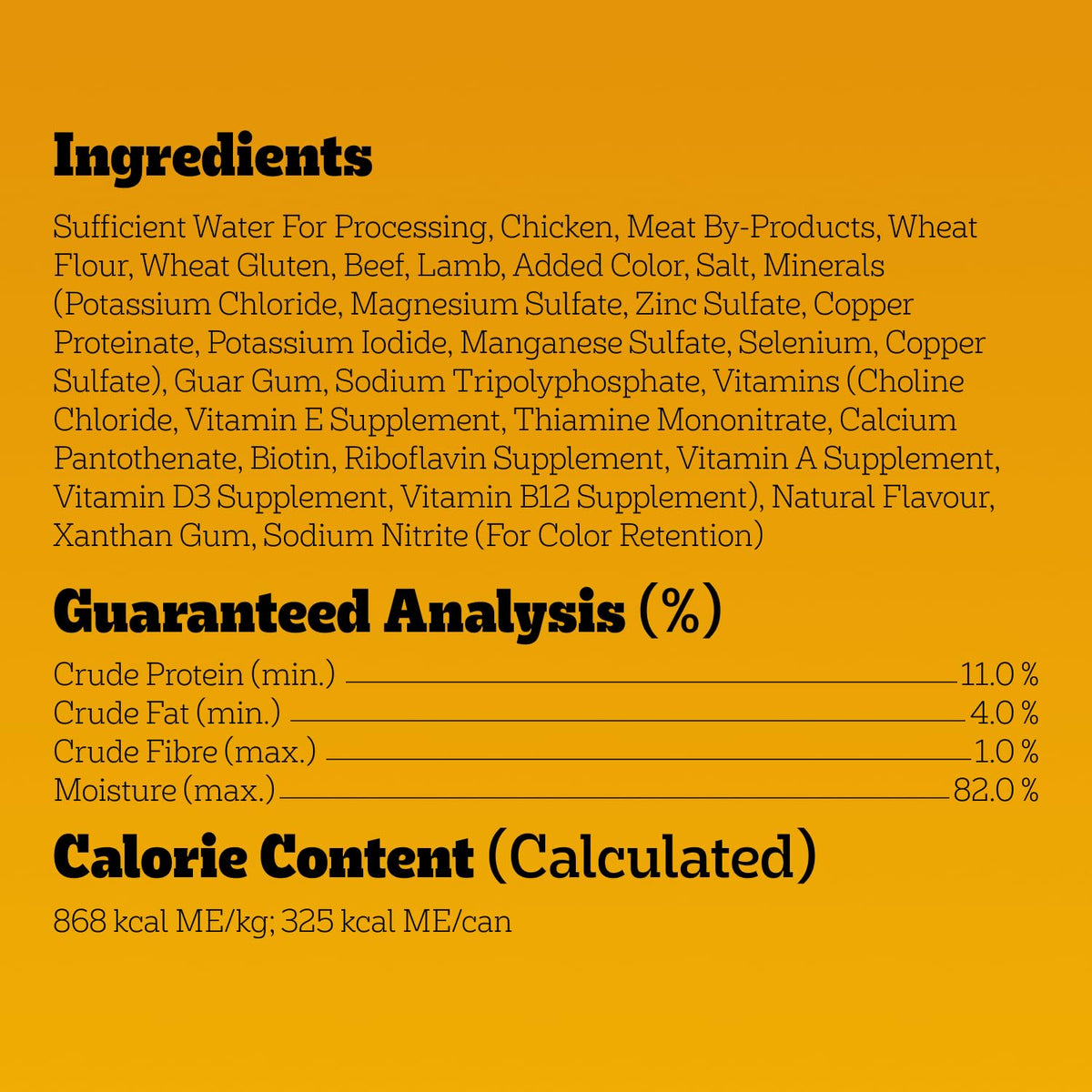 PEDIGREE High Protein Wet Dog Food, Beef & Lamb Flavour, 375g (12 pack)