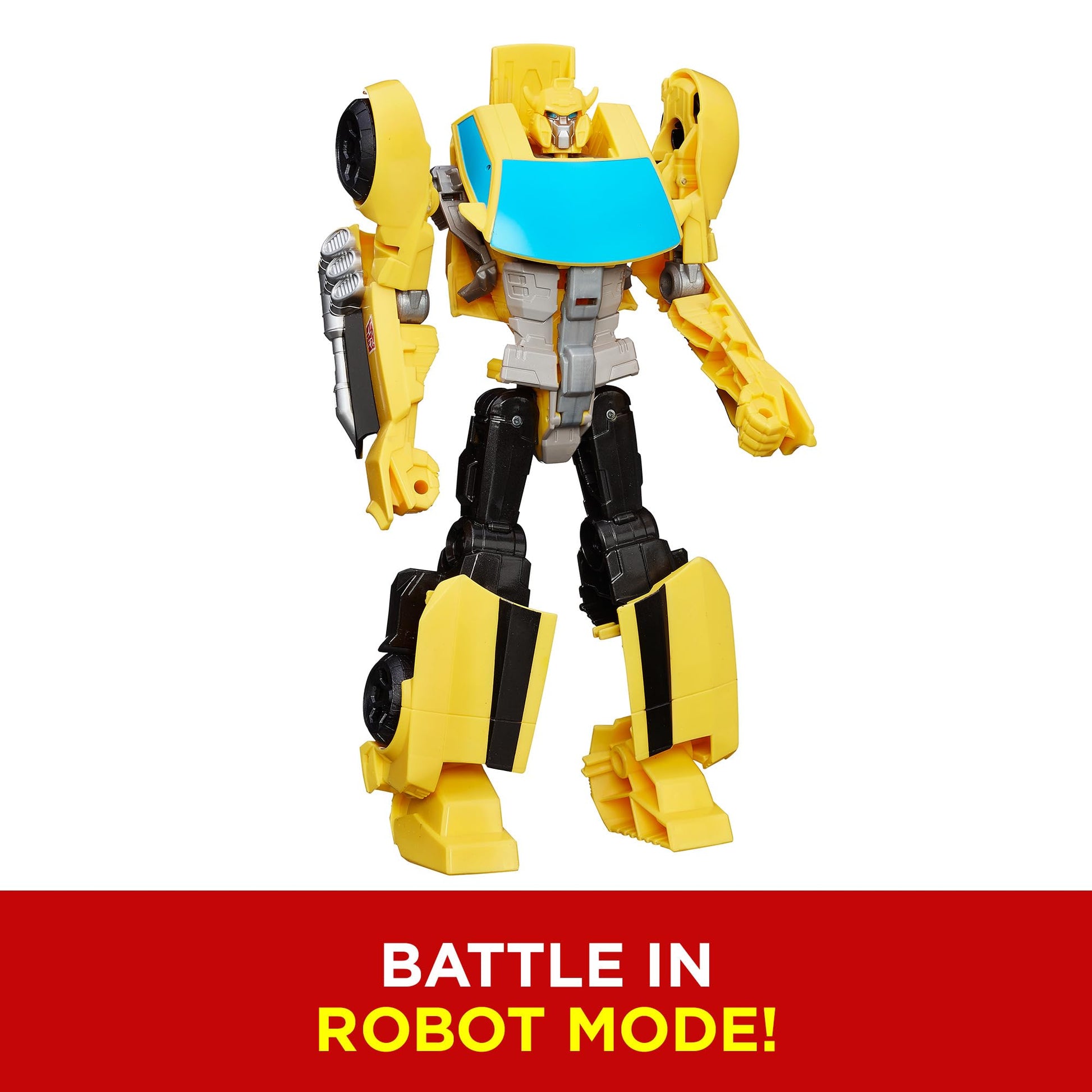 Transformers Toys Heroic Bumblebee Action Figure - Timeless Large-Scale Figure, Changes into Yellow Toy Car - Toys for Kids 6 and Up, 11-inch (Amazon Exclusive) Transformers
