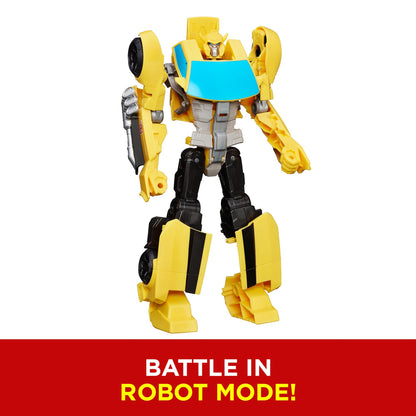 Transformers Toys Heroic Bumblebee Action Figure - Timeless Large-Scale Figure, Changes into Yellow Toy Car - Toys for Kids 6 and Up, 11-inch (Amazon Exclusive) Transformers