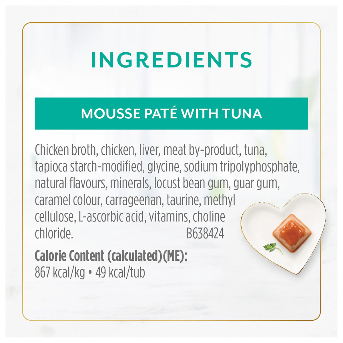 Fancy Feast Gems Wet Cat Food, Mousse Pâté with Tuna 57g (2 Pack x 8)