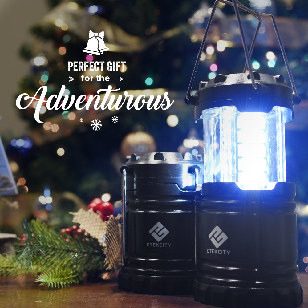 Etekcity LED Camping Lantern, 4 Pack, Battery Powered, Emergency Light Etekcity