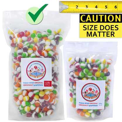 Original Rainbow JUMBO | 550g (1.2 lb) | Premium Crispy Freeze-Dried Candy with Intense Flavor | Canadian Made