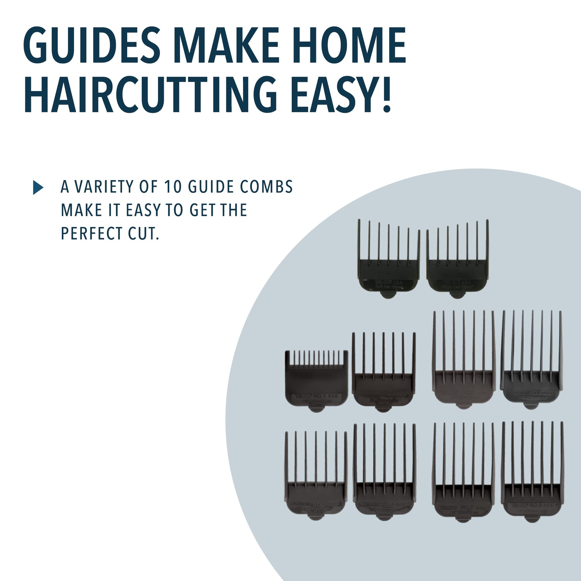 Wahl Canada Performer Haircutting Kit, Quality Economy Clipper Complete with Accessories, Powerful, Quiet Motor, Self-Sharpening Precision Ground Blades, Hair Clipper, At Home Haircutting Kit - Model 3160 - Available at All In One Marketplace Canada
