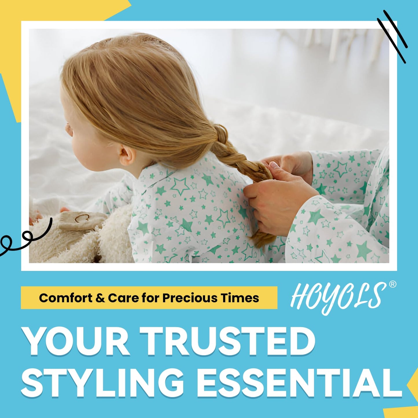Hoyols Clear Hair Elastics 1500pcs, Strong Hold Small Mini Rubber Bands, No Damage No Crease Ponytail & Braids for Kids, Thick & Durable - Available at All In One Marketplace Canada
