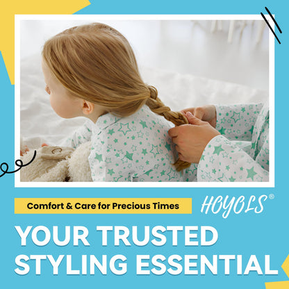 Hoyols Clear Hair Elastics 1500pcs, Strong Hold Small Mini Rubber Bands, No Damage No Crease Ponytail & Braids for Kids, Thick & Durable - Available at All In One Marketplace Canada