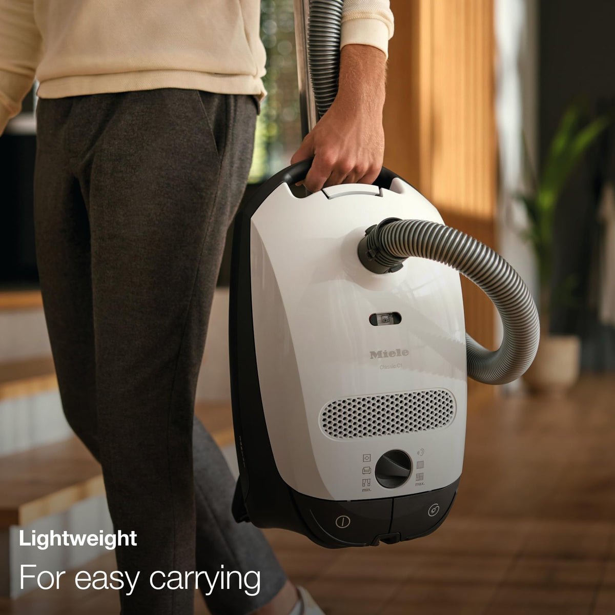 Miele Classic C1 Turbo Team Bagged Canister Vacuum, Tech Blue - Portable, Household - 5 Year Warranty - 41BAN044USA