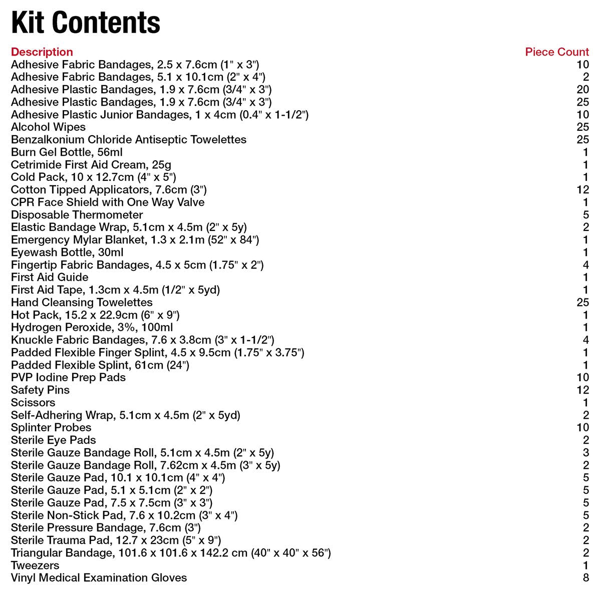 First Aid Central AZ-DLHFAKN Deluxe Emergency First Aid Kit For Home, Work, and Travel, 258 Pieces