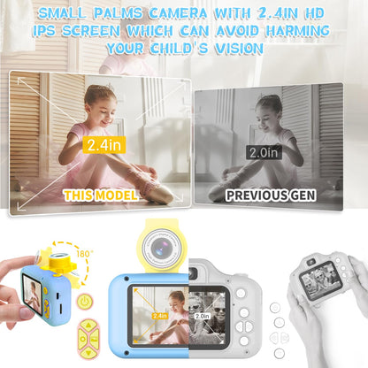 ARNSSIEN Kids Camera with Video,180°Flip Lens,2.4" Selfie Camera for Kids 🍁 All In One Marketplace Canada