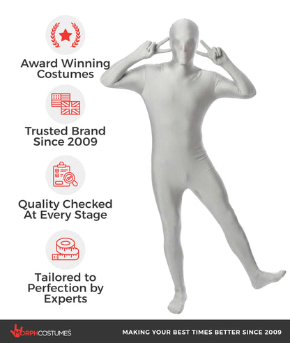 Morphsuits Morphsuit Original, Silver, Large