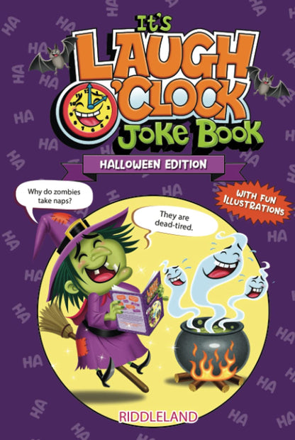 L'heure de rire : Livre de blagues - Édition Halloween : Pour garçons et filles : Âgés de 6, 7, 8, 9, 10, 11 et 12 ans - Cadeau de « des bonbons ou un sort » pour les enfants et la famille
