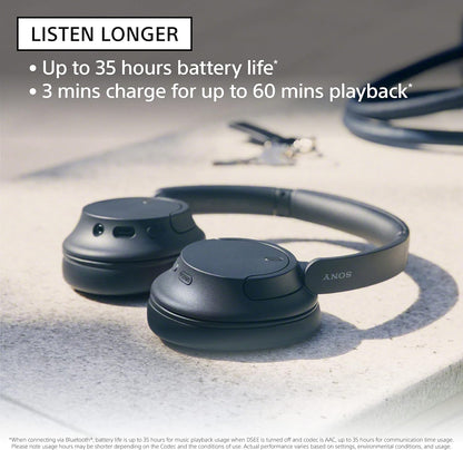 Sony WH-CH720N Noise Cancelling Wireless Headphones Bluetooth Over The Ear Headset with Microphone and Alexa Voice Control, O/S, Blue