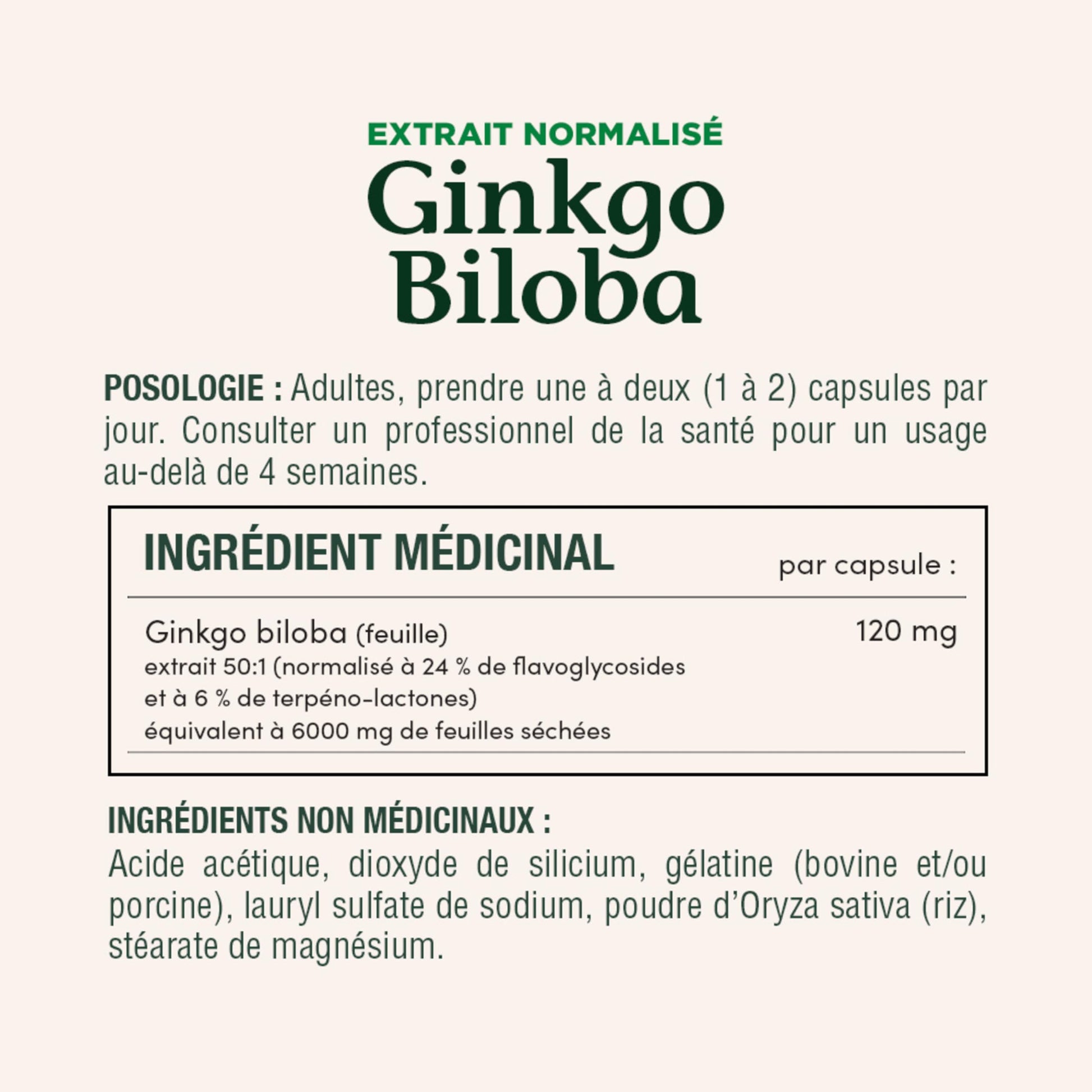 NATURE'S BOUNTY Gingko Biloba, 120 mg, Value Size, Helps to Enhance Cognitive Function, 180 Capsules, 78.5 g - Available at All In One Marketplace Canada