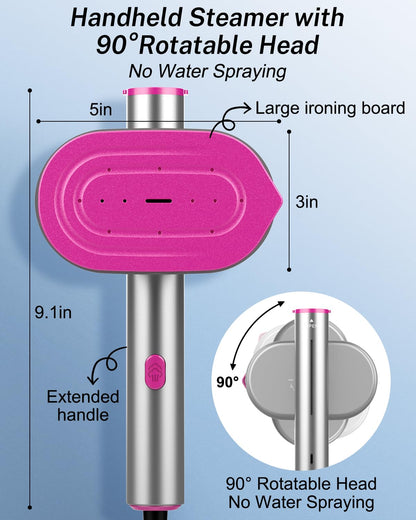 ELORTI Steamer Clothes, 1200W Portable Handheld Travel Steamer