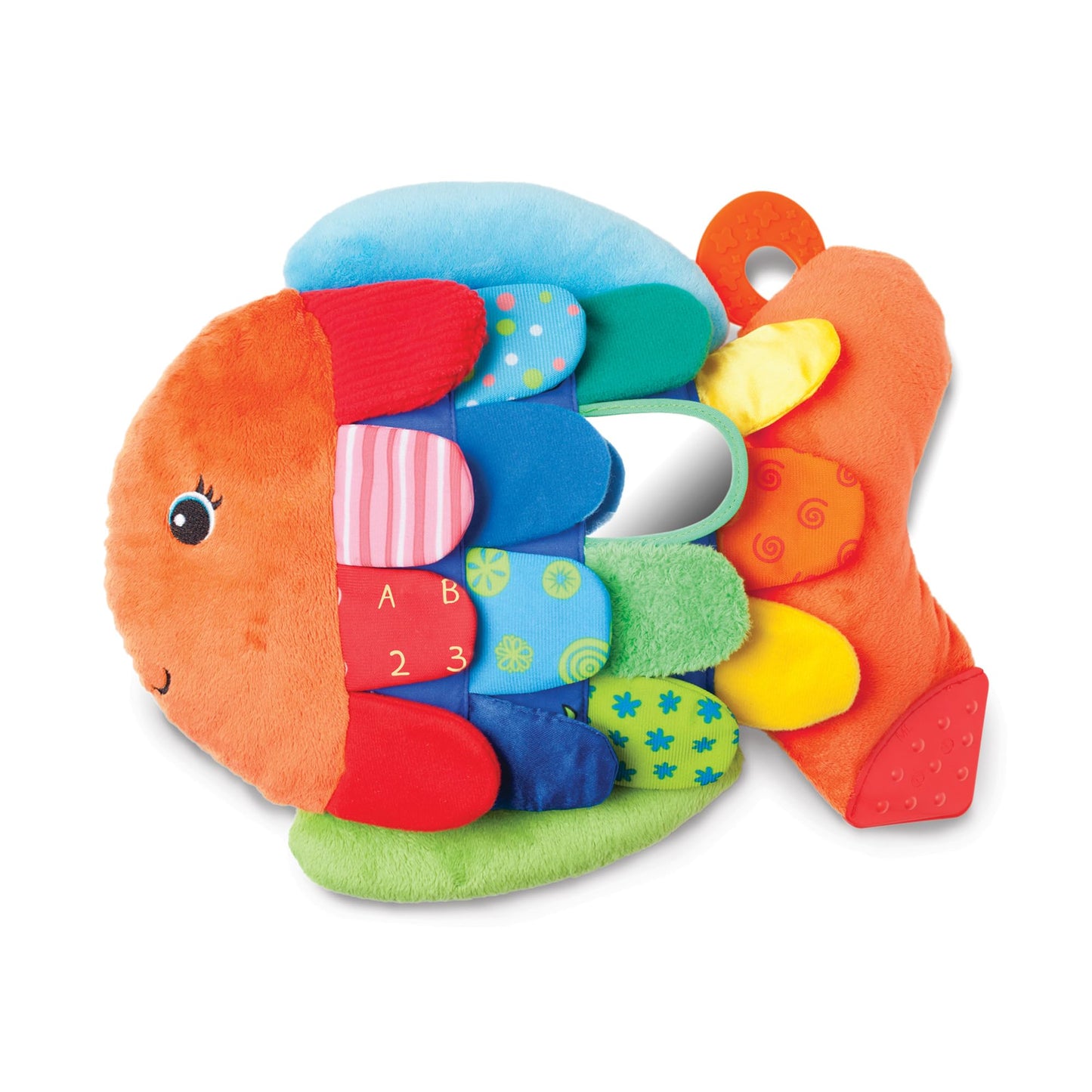 Melissa & Doug K’s Kids, Flip Fish Stuffed Animal, Soft Baby Book, Multi-Textured Squeaking & Crinkling Infant Sensory Toys for Babies with Baby Mirror, Tummy Time Toys for Infants Ages 0–9 Months 🍁 All In One Marketplace Canada Melissa & Doug