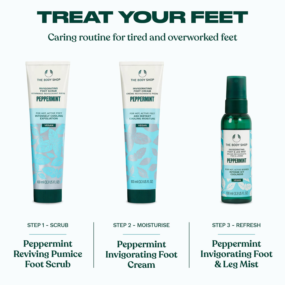 The Body Shop Peppermint Invigorating Foot Cream 100ml 🍁 All In One Marketplace Canada