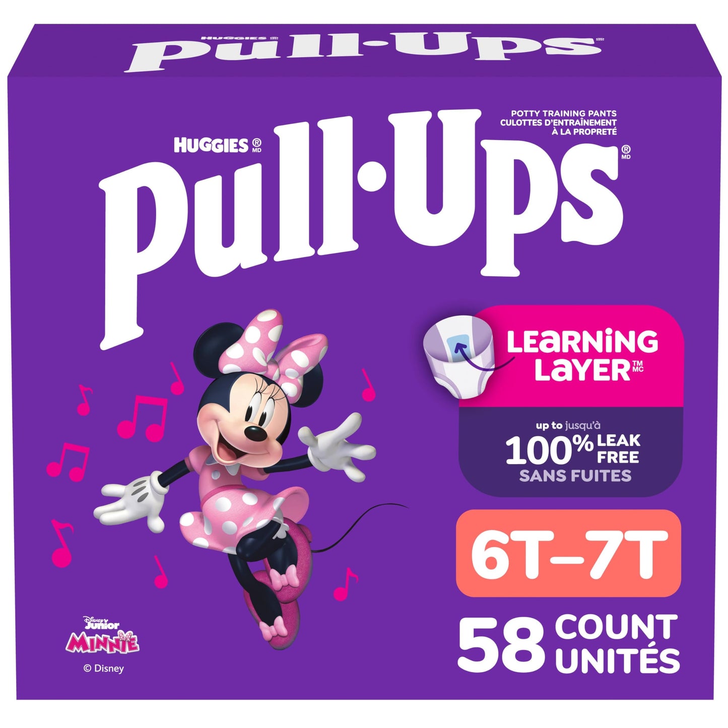 Pull-Ups Girls' Potty Training Pants, 6T-7T (55-75 lbs), 58 Count
