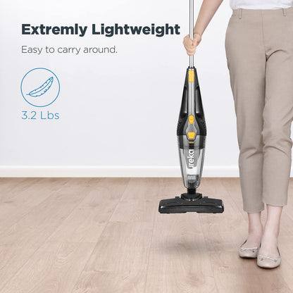 Eureka Home Lightweight Corded Stick Vacuum Cleaner, Powerful Suction Convenient Small Vacuum for Hard Floor, 3-in-1 Hand Vacuum, Blaze Black, NES212C - Available at All In One Marketplace Canada