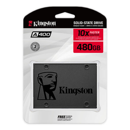 Kingston 480GB A400 SATA 3 2.5 inch Internal SSD SA400S37/480G - HDD Replacement for Increase Performance Kingston