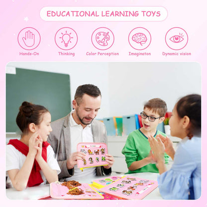 Montessori Activity Busy Book for Toddler - 1 2 3 4 5 Years Old Activity Busy Board Toy, Sensory Board Toy Educational Activities for Fine Motor Skills Learning, Travel Toys for Airplane Car Christmas 🍁 All In One Marketplace Canada