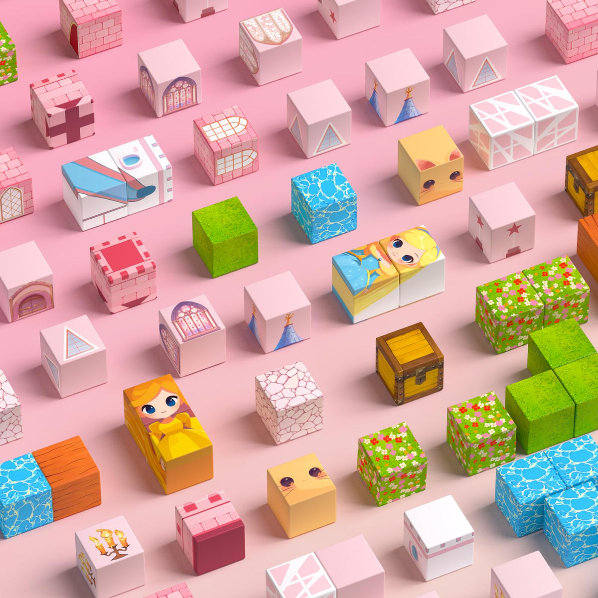 SSAWER Magnetic Blocks, 100PCS Toys Building Blocks Cubes Gifts for Girls 🍁 All In One Marketplace Canada