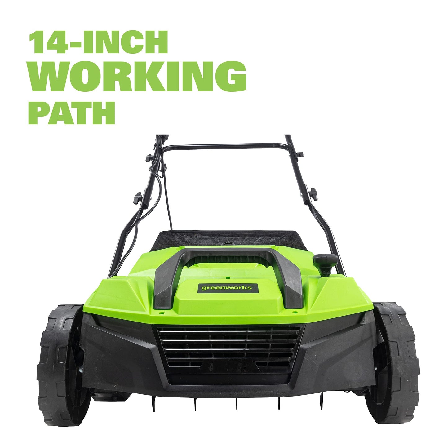 Greenworks 13 Amp 14-Inch Corded Dethatcher/Scarifier, DT13B00 Greenworks