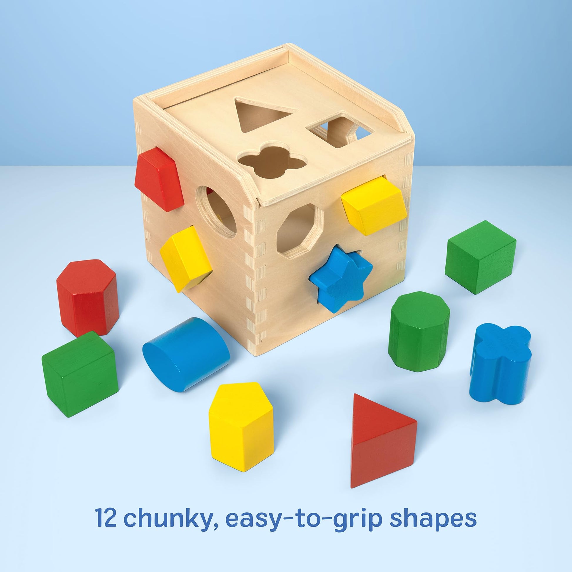 Melissa & Doug Shape Sorting Cube Wooden Classic Educational Toy Melissa & Doug