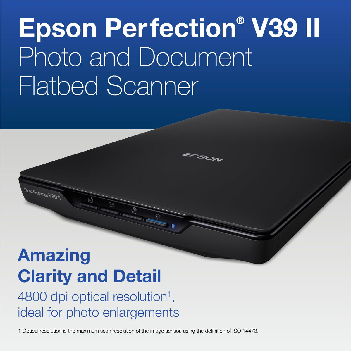 Epson Perfection V39 II Flatbed Photo Scanner 4800 dpi Optical Resolution