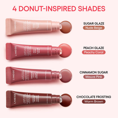 LANEIGE Glaze Craze Tinted Lip Serum for Hydrating, Glossy, Nourished Lips with Plumping Polypeptides, Peach Glaze