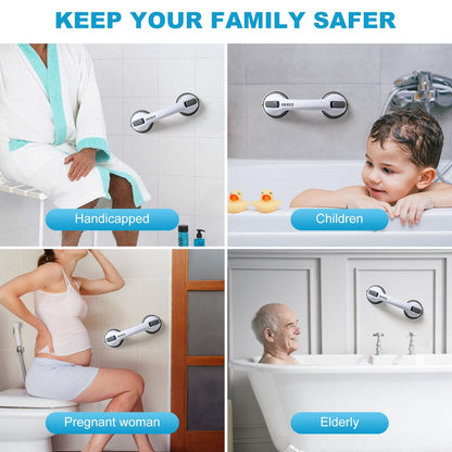 OEXEO 2PCS Grab Bars for Bathroom - Shower Handle - Grab Bars for Bathtubs and Showers - Safety Hand Rail Support for Tub, Handicap, Elderly, Injury, Kid, Senior Assist Bath Handle, Non Skid - Available at All In One Marketplace Canada