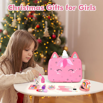 Kids Makeup Kit for Girls Toys, Teensymic Washable Girl Makeup Kit Gifts for Kids Make up Set Real Makeup for Kid Little Princess Christmas Birthday Gifts Toys for 3 -12 Year Old 🍁 All In One Marketplace Canada